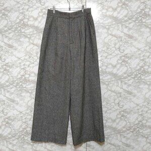 Dresea Wide Trousers with Tucks Casual Pants M Gray